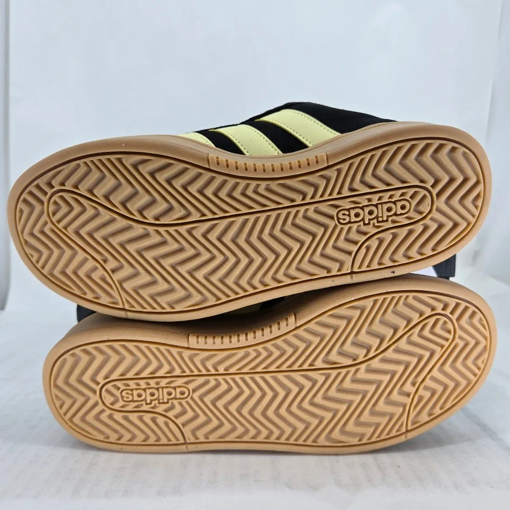 Adidas Grand Court Alpha 00s Women 6 Black Yellow Gum Suede Sneakers IH1288